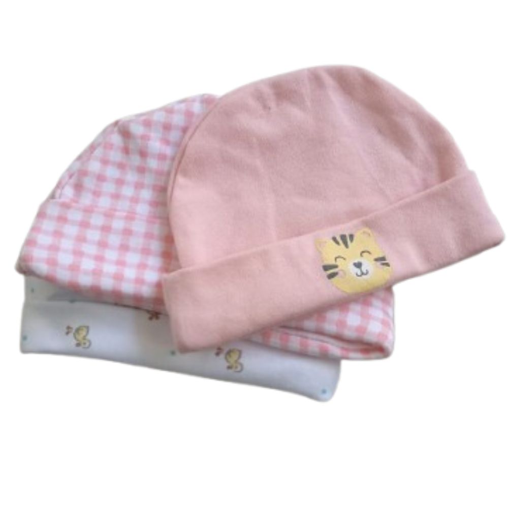Hats (3 Pack): 0 - 3 months