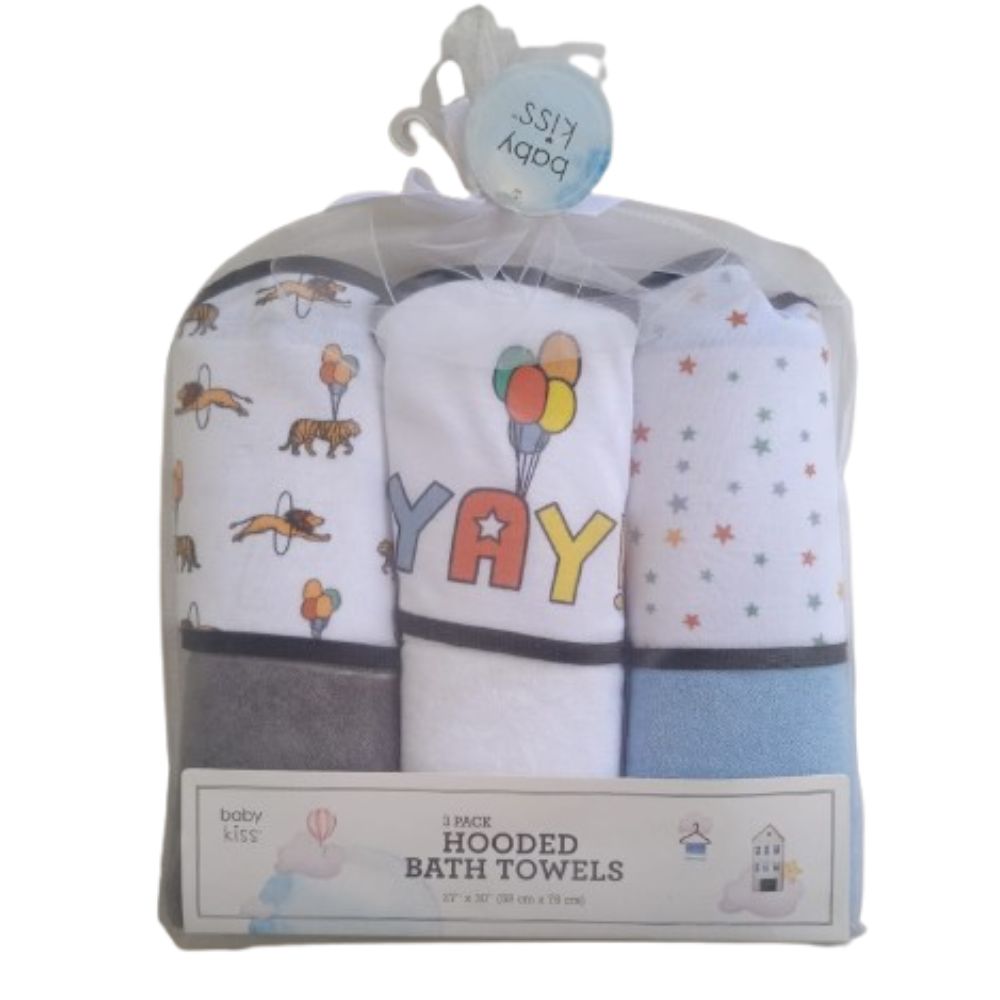 Hooded Bath Towels – Pack of 3