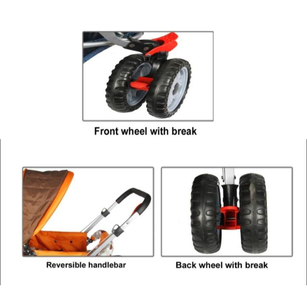 Baby Stroller with Reversible Handle