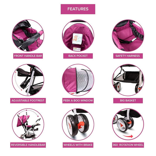 Stroller with Musical Chimes