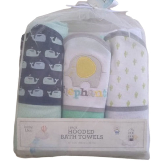Hooded Bath Towels – Pack of 3